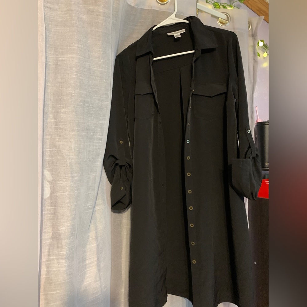 Motherhood Maternity black semi sheer cover. Size small.